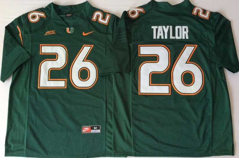 Miami Hurricanes 26 Sean Taylor Green Nike College Football Jersey,We sell and wholesale Miami Hurricanes 26 Sean Taylor Green Nike College Football Jersey on line form chian!